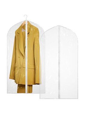 Clear Garment Bags Travel Closet Cover Dress Suit Storage Zipper Protector